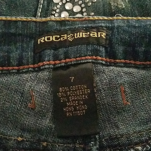 Roca Wear size 7 straight leg jeans - Picture 7 of 8
